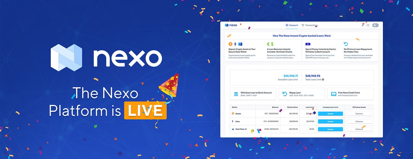 Nexo Instant Withdrawal Access