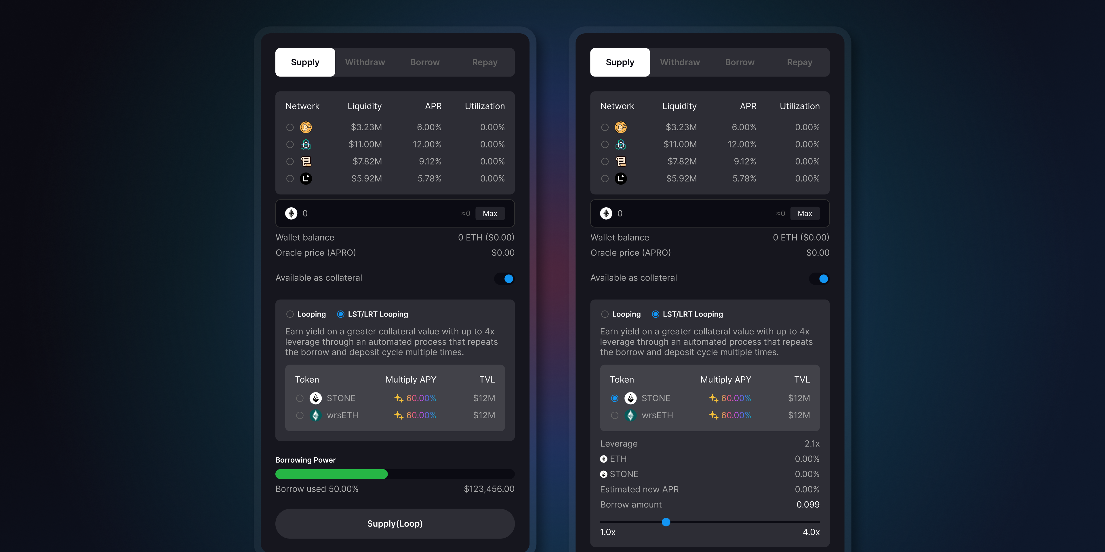 LayerBank cross-chain liquidity dashboard
