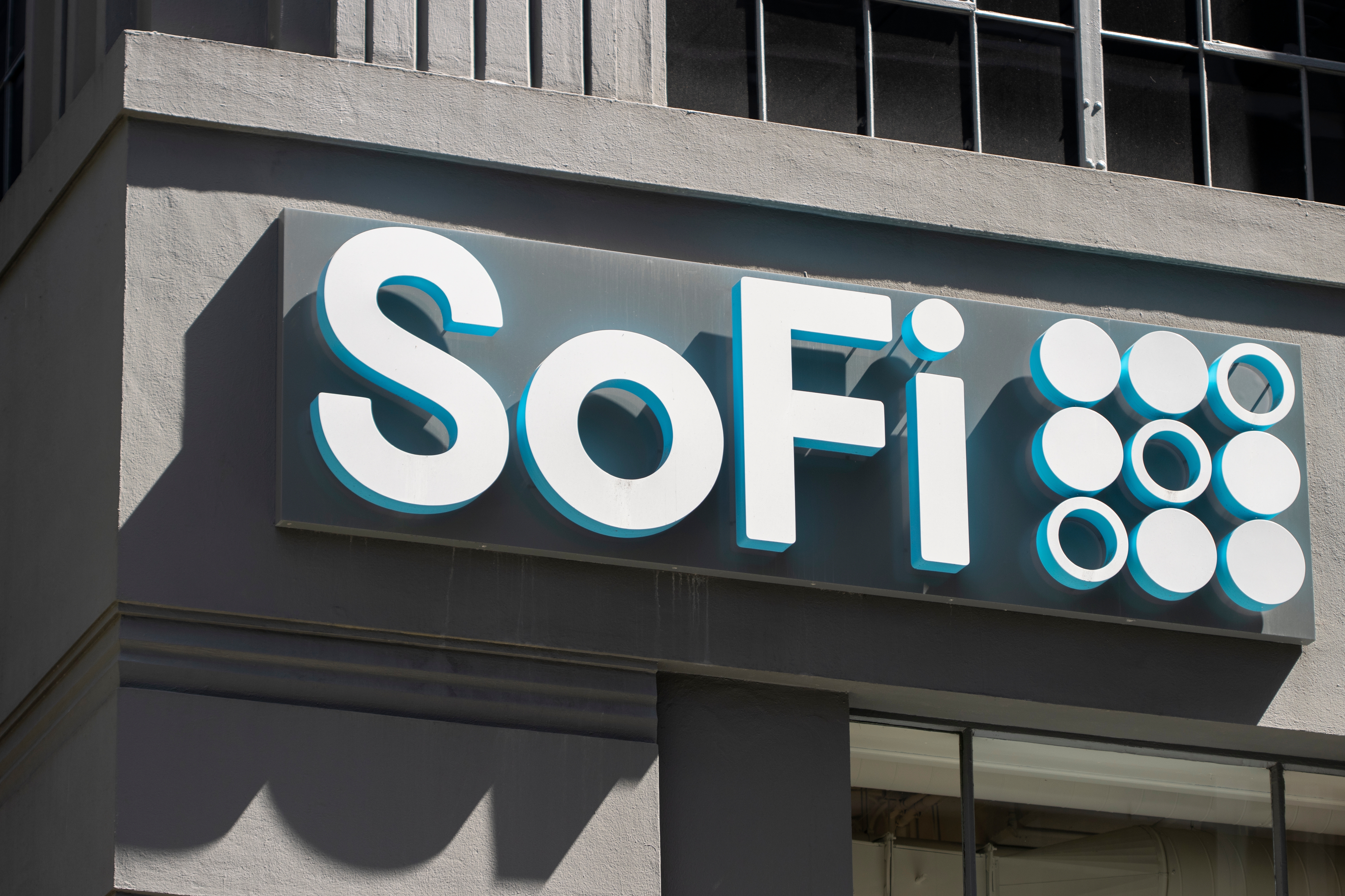 SoFi Bank app screenshot displaying integrated crypto trading and traditional banking accounts interface in 2025