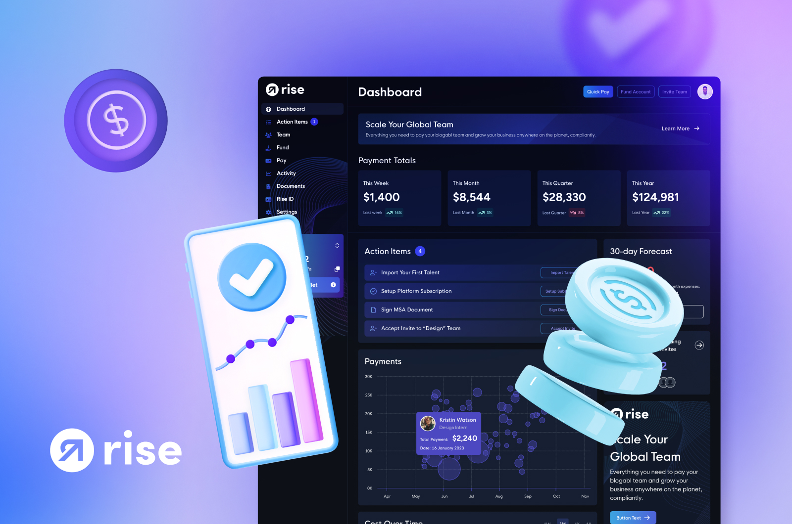 BVNK global payroll stablecoin dashboard