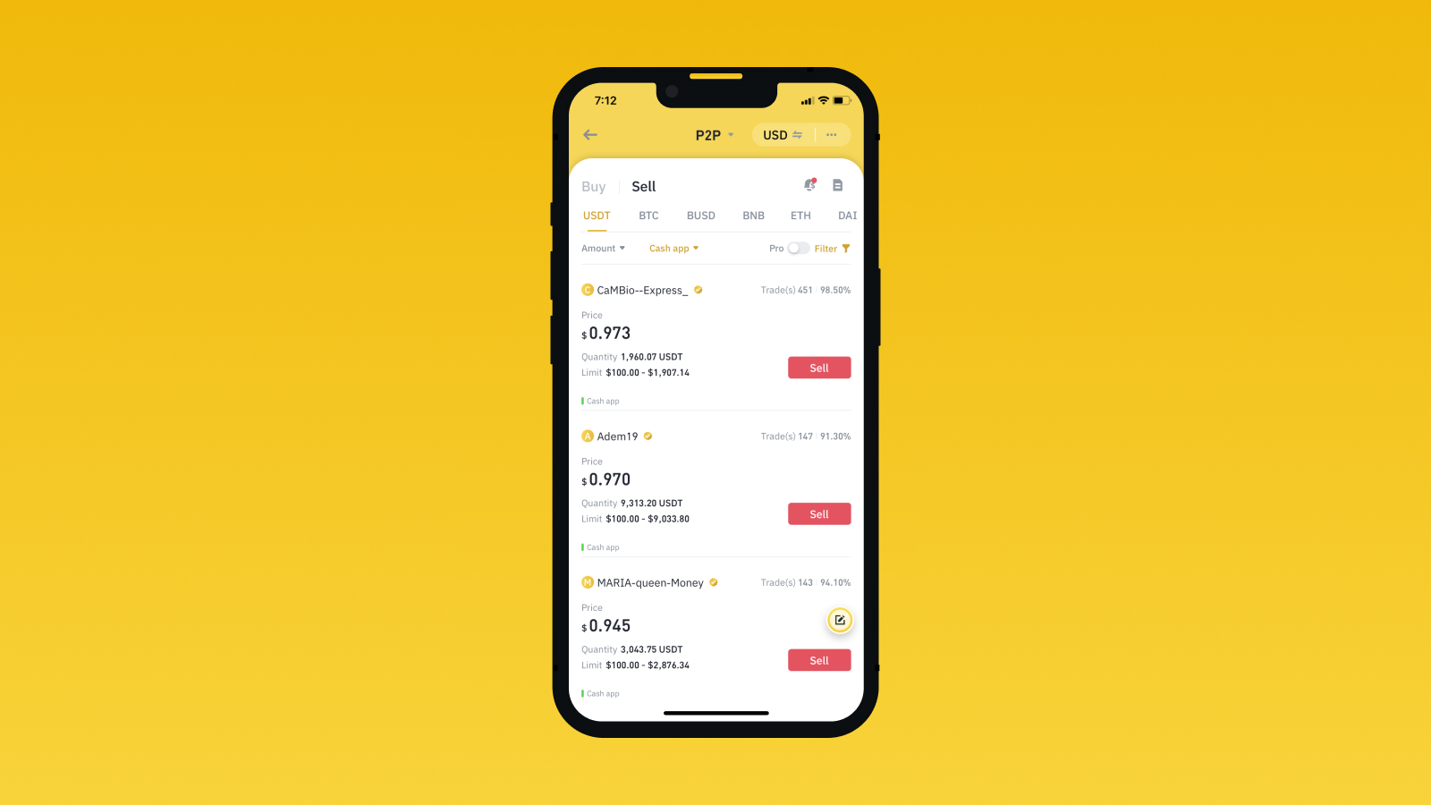 Cash App Bitcoin card interface